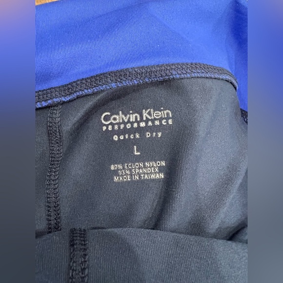 Calvin Klein performance leggings Blue and Black Yoga Pants - Picture 6 of 8